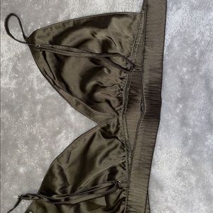 Top & pants set, olive green, shirt small & pants small